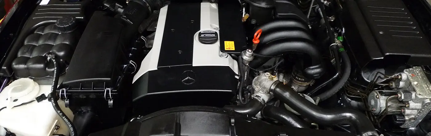 Detailed engine bay